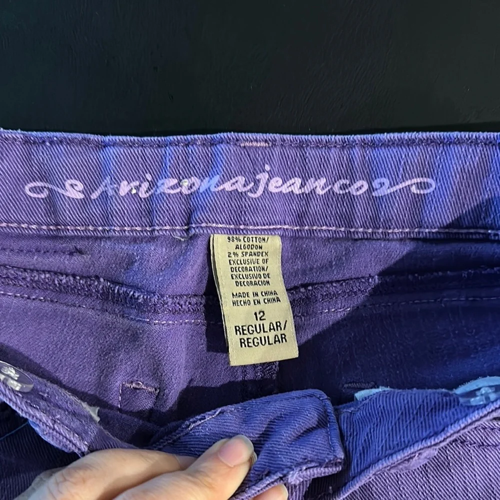 Arizona Jean Company Purple Denim Bermuda Shorts - Picture 5 of 5
